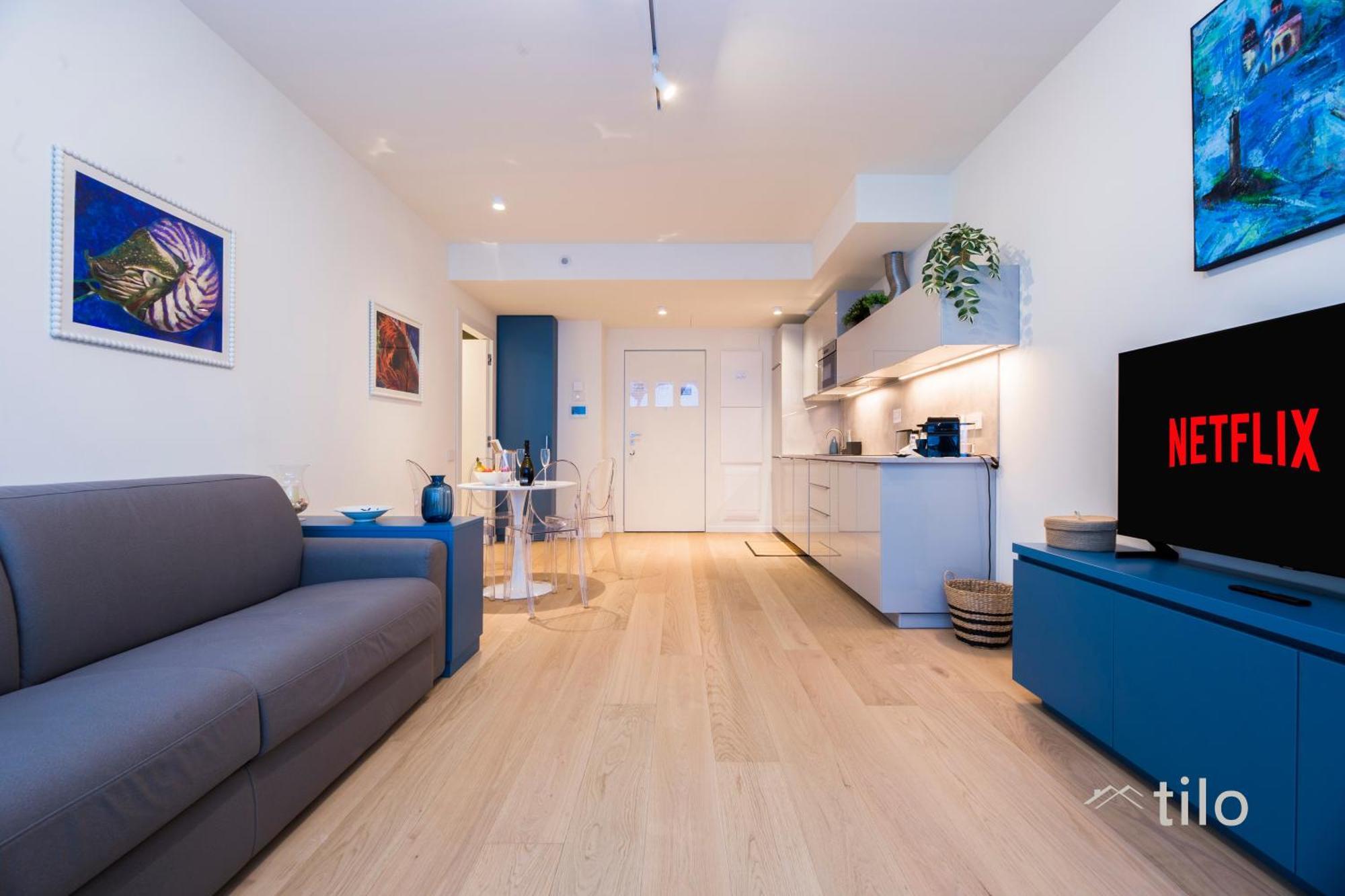 Appartamento Waterfront Luxury, 1br, Free Parking, Ac, Netflix & Wifi By Tilo Lux *